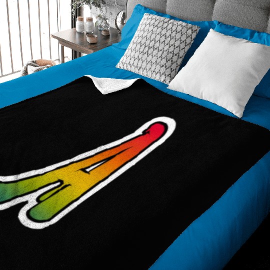 Letter A Graffiti Lettering Alphabet Monogram Init Baby Blankets