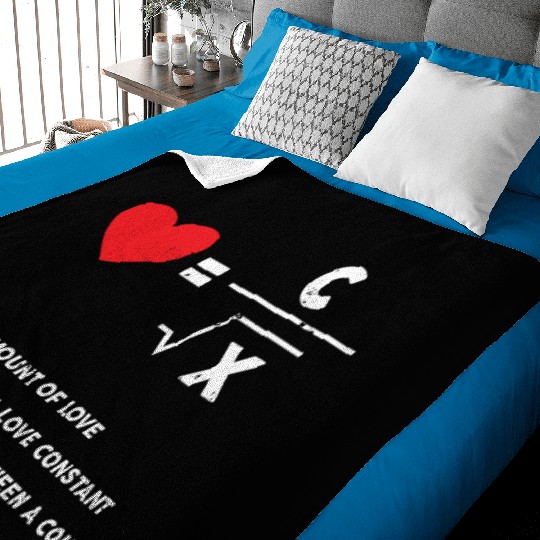 amount of love math Baby Blankets