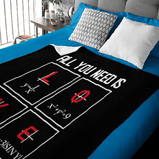 all you need is love Math Design Baby Blankets