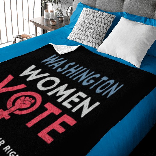 Washington Women Vote Voter 2022 Election Baby Blankets