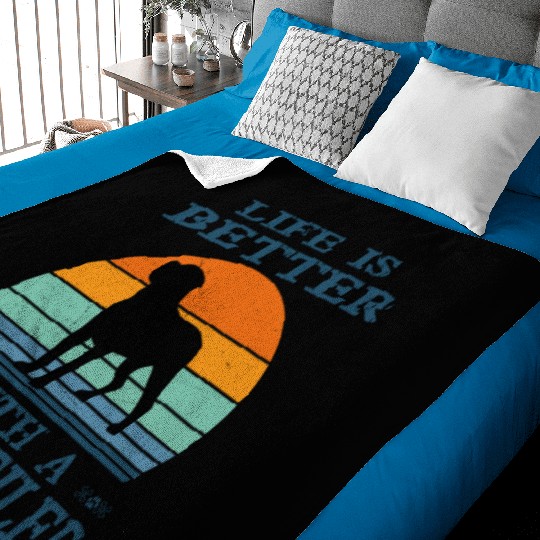 LIFE IS BETTER WITH A ROTTWEILER Baby Blankets