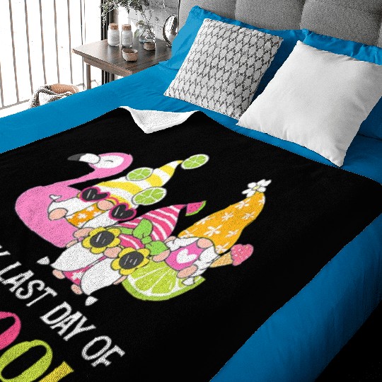 Happy Last Day Of School Teacher Student Graduatio Baby Blankets