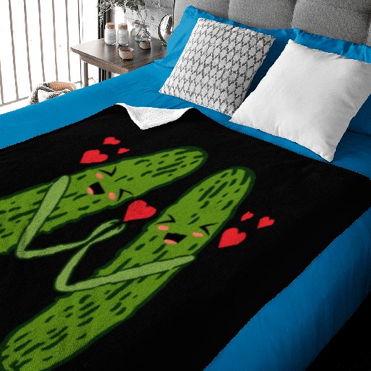 Sweet Couple Pickle Baby Blankets