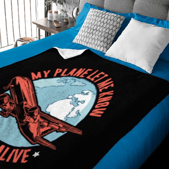 Airline Pilot Pun Aircraft Pilot Baby Blankets