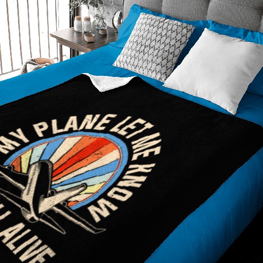 Airline Pilot Pun Aircraft Pilot Baby Blankets