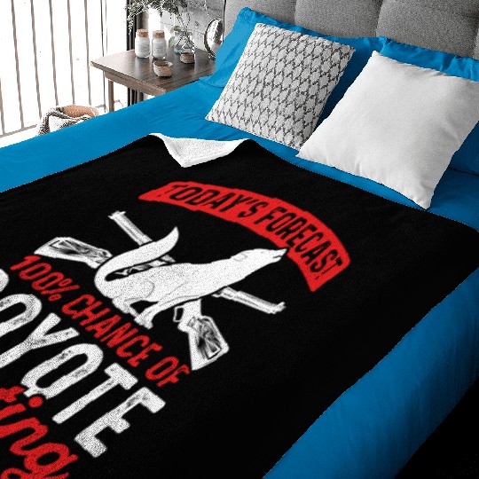 Coyote Trapping Coyote Hunting Yote Hunting Gift Baby Blankets