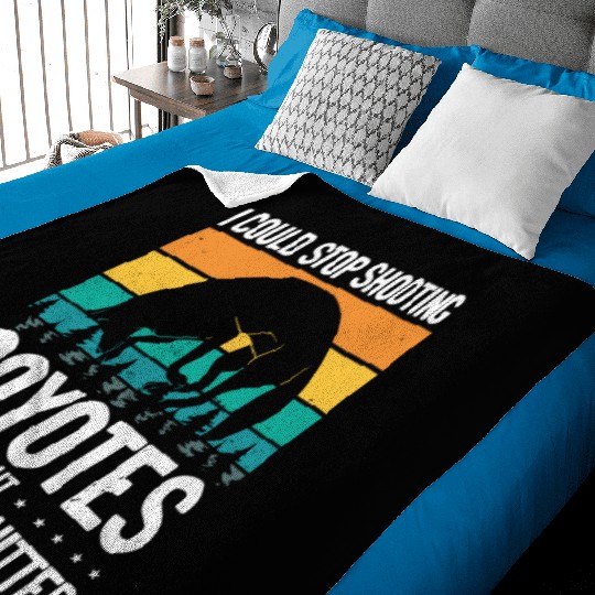 Coyote Trapping Coyote Hunting Yote Hunting Gift Baby Blankets