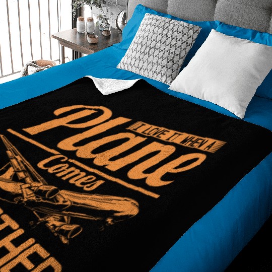 Airline Pilot Plane Comes Together Aircraft Pun Baby Blankets