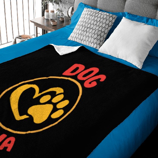 Dog Mom Baby Blankets