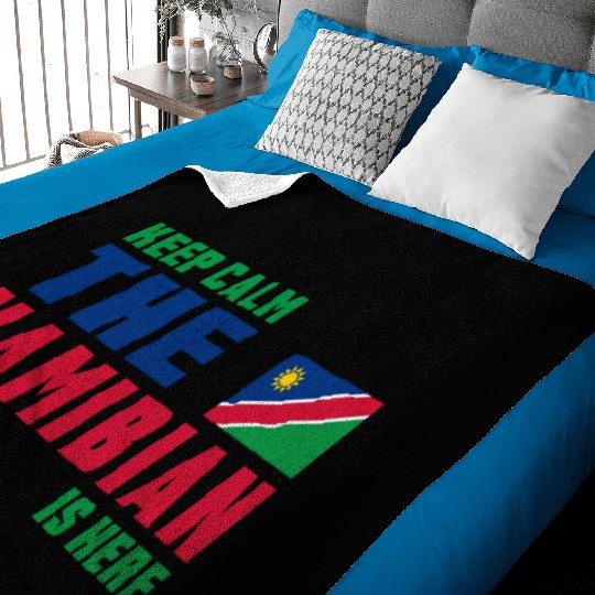 Keep Calm Namibia flag design Baby Blankets