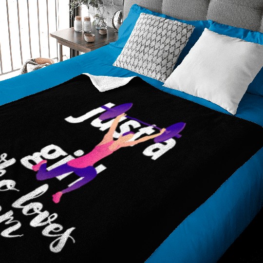 Just A Girl Who Loves Gym. Powerlifting, muscle. Baby Blankets