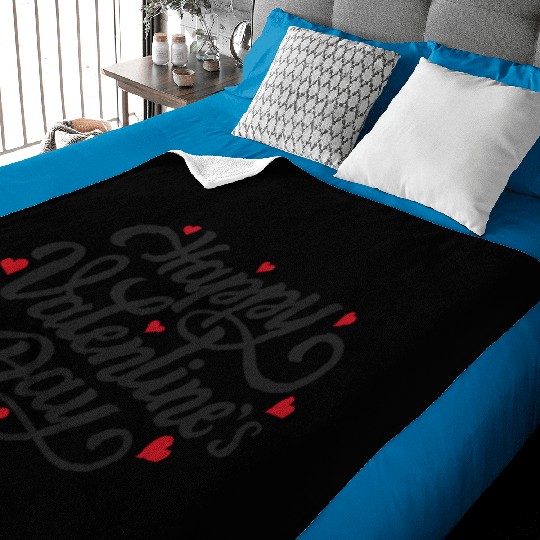 Happy Valentine's Day Baby Blankets
