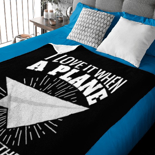 Airline Pilot Aviation Pun For a Corporate Pilot Baby Blankets