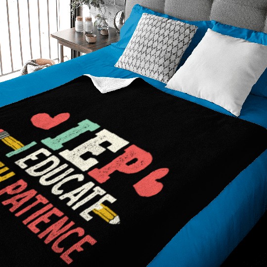 Encourage Progress Special Education Teacher Life Baby Blankets