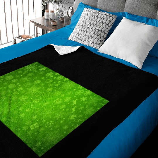 Abstract Green Christmas Winter Pattern Baby Blankets