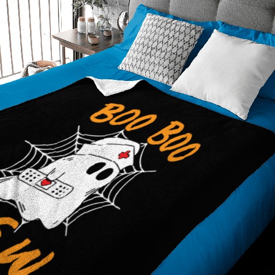 Halloween Costume - Boo Boo Crew Ghost Baby Blankets