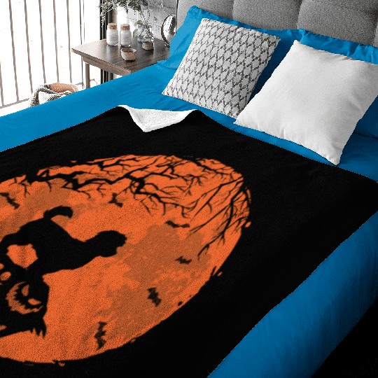 MALTIPOO And Moon Halloween Funny Dog Lover Gift Baby Blankets