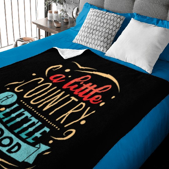 Farmer Gift Little Country Little Hood Southern Baby Blankets