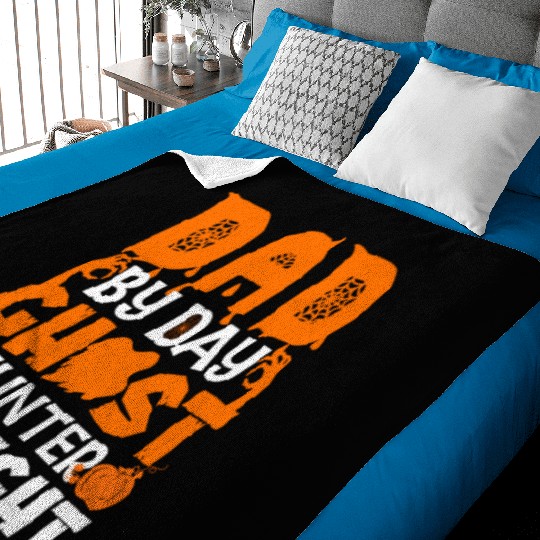 Dad Ghost Halloween Gift Halloween Day Family Part Baby Blankets