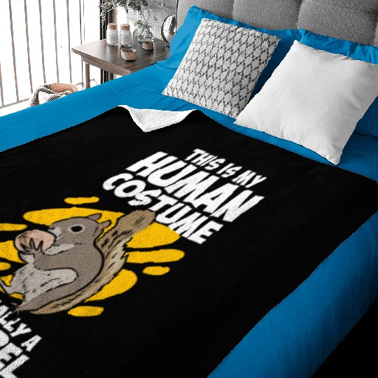 Cute Rodent Squirrels Squirrel Human Costume Baby Blankets