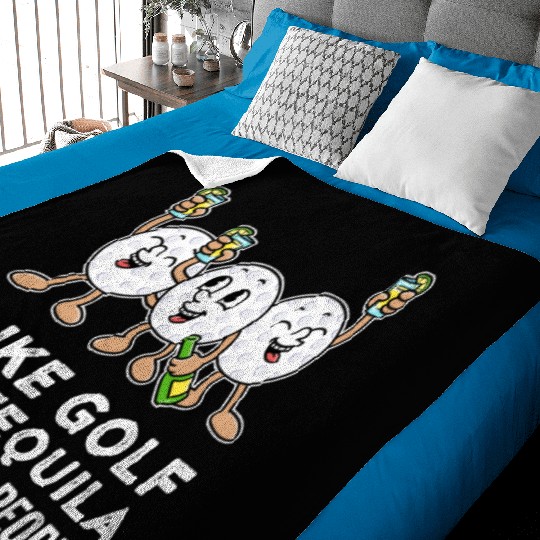 I Like Golf And Tequila Funny Golf Gift Baby Blankets