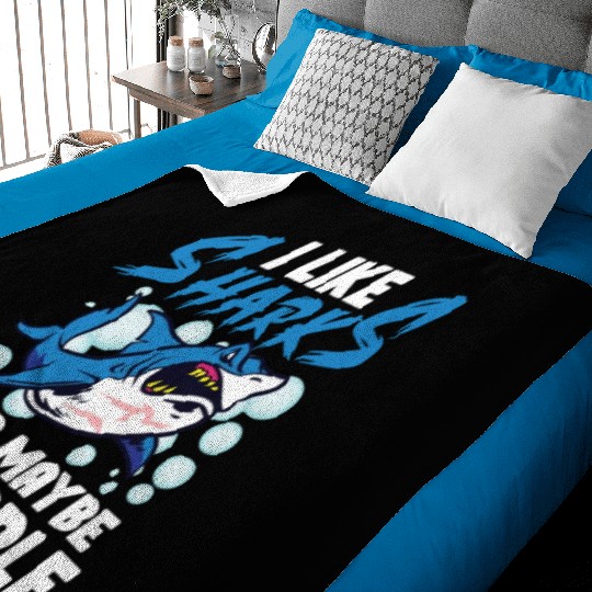 Shark Ocean Predator Sea Creature Baby Blankets