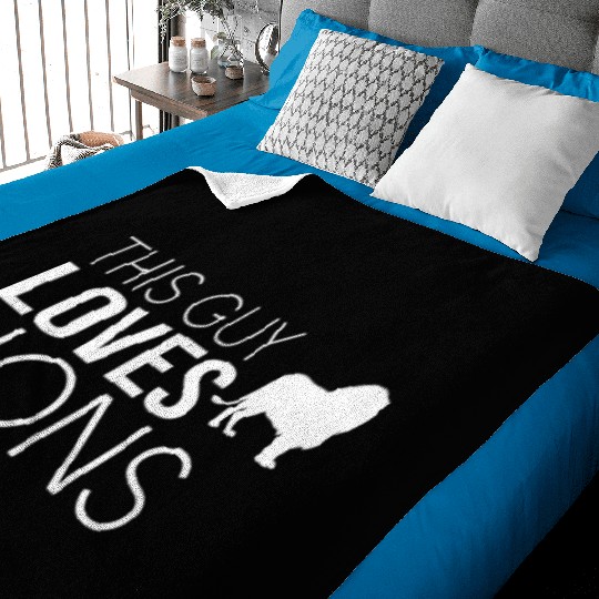 guy lion saying Baby Blankets