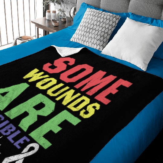 Not Every Disability Is Visible Mental Health Baby Blankets