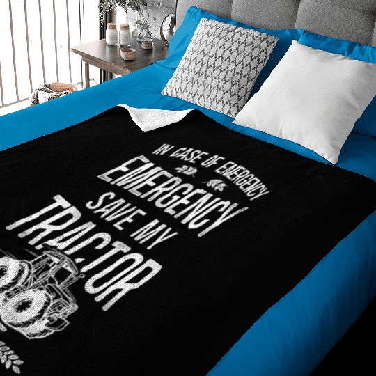 Farming Farmer Tractor Vintage In Baby Blankets