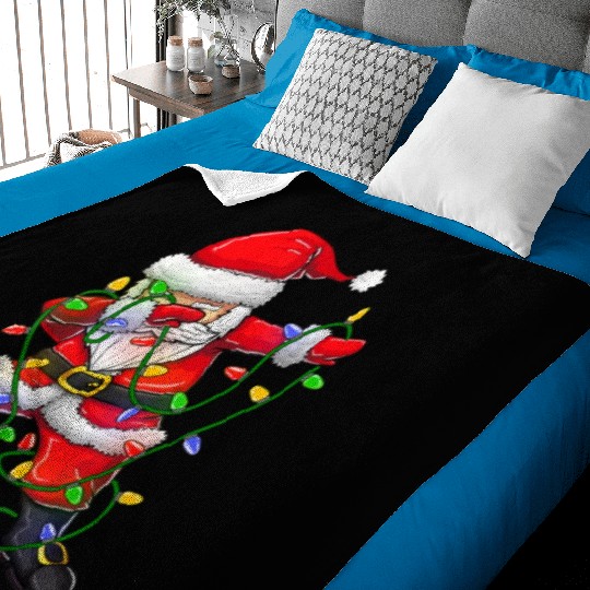 Dabbing Santa Baby Blankets for Boys Girls Christmas Tree