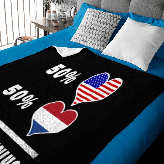 USA and Netherlands Genius flag design Baby Blankets