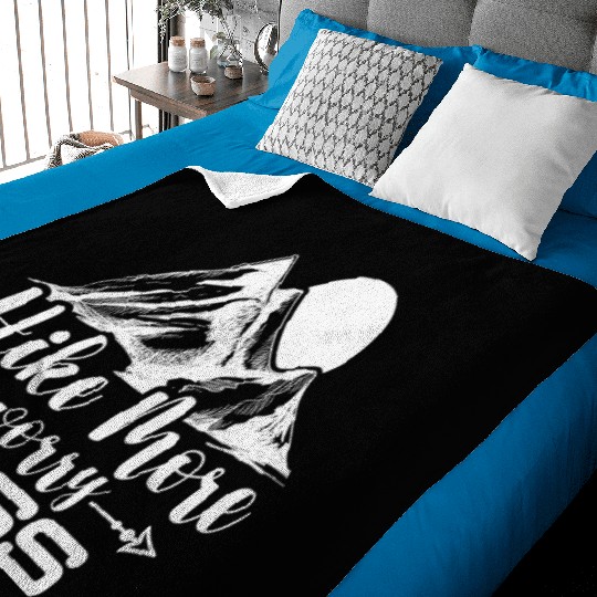 Go Hiking, Mountaineering Hiking Tour Baby Blankets