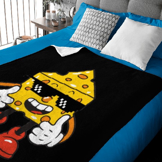 thug life cheese Baby Blankets