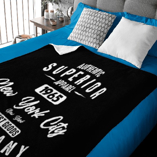 New York City Born In 1965 Vintage Birthday Baby Blankets