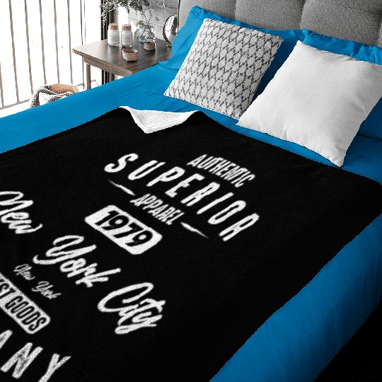 New York City Born In 1979 Vintage Birthday Baby Blankets