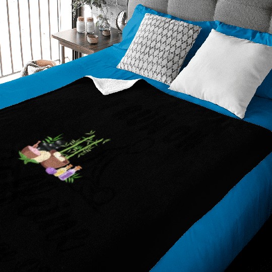 Massage Therapist I Run On Caffeine Massage Oil Baby Blankets