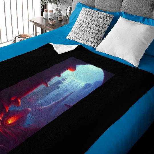 Alien planet landscape Baby Blankets