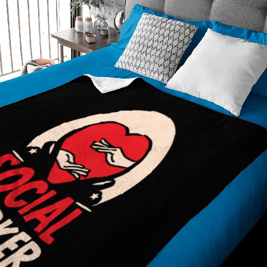 Social Worker Work Graduation Job Baby Blankets