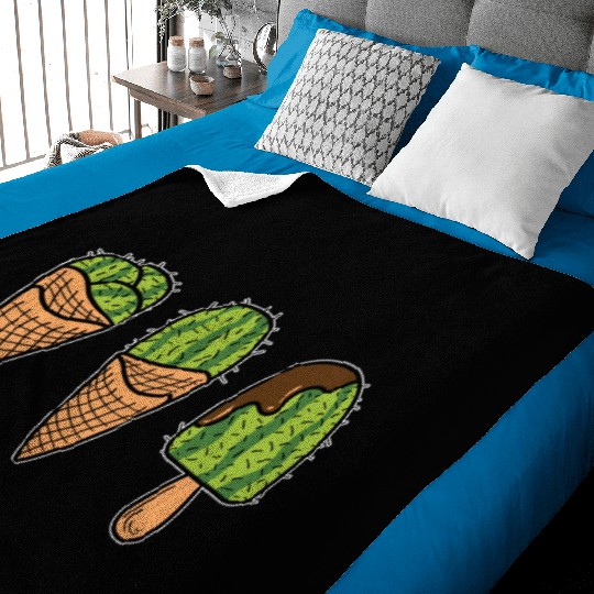 Cactus Ice Cream Sweet tooth Gift Baby Blankets