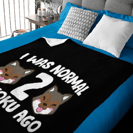 I Was Normal 2 Shikoku Ago Japan Dog Kochi-Ken Baby Blankets