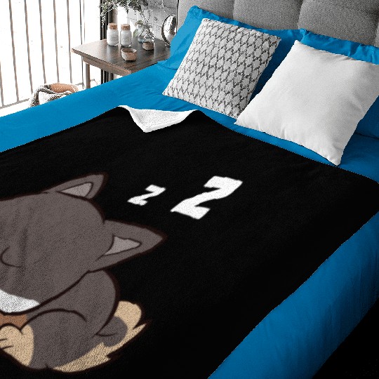 Shikoku Dog Sleeping Kochi-Ken Dog Japan Shikoku Baby Blankets