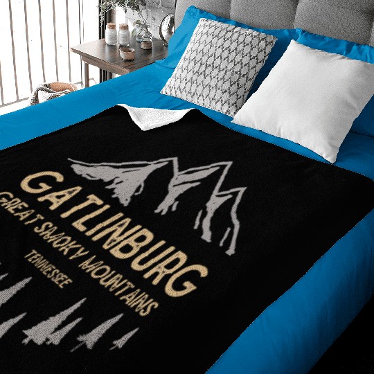Gatlinburg Tennessee Great Smoky Mountains Vintage Baby Blankets