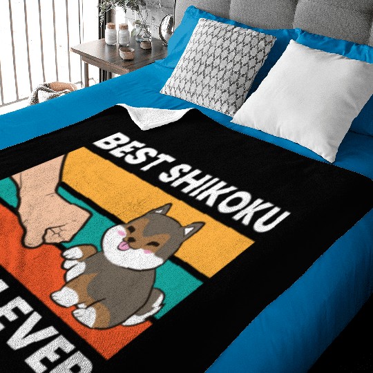 Best Shikoku Mom Ever Kochi Ken Dog Japan Shikoku Baby Blankets