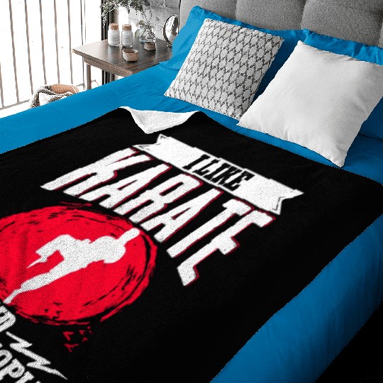 Karate Black Belt Gi Uniform I Baby Blankets