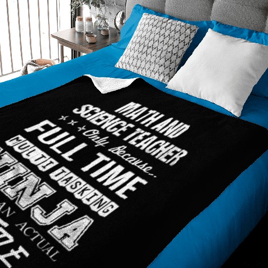 Math And Science Teacher Baby Blankets - Multitasking Ni