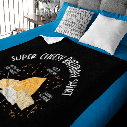 Super Cheesy Birthday Party Natal Day Cheese Baby Blankets
