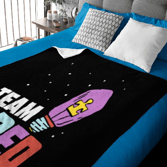 Team Sped Special Education Teacher Awareness Baby Blankets