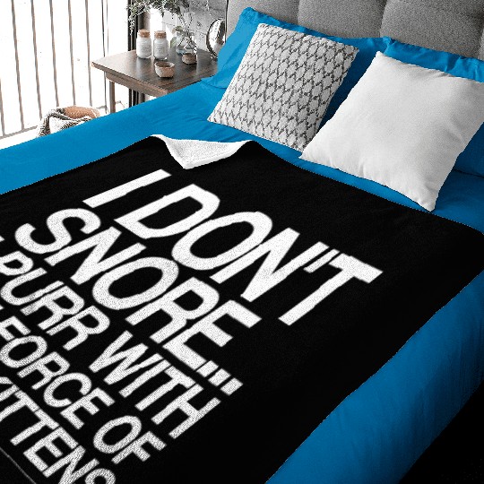 I Purr With The Force Of 10,000 Kittens 4 Baby Blankets