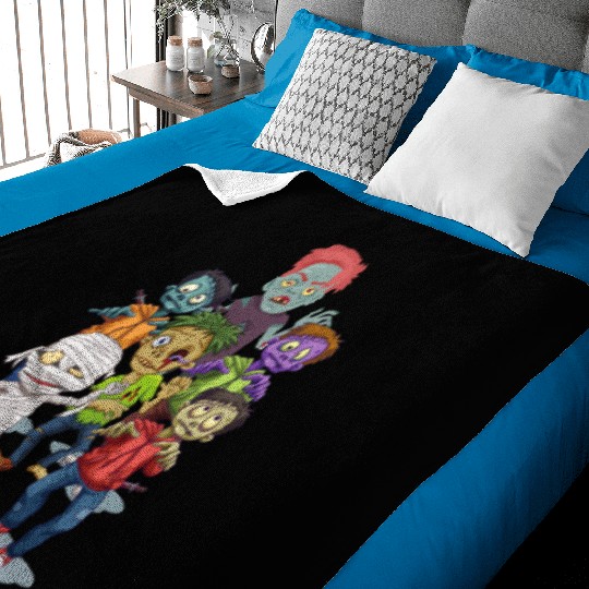 Halloween scary Baby Blankets