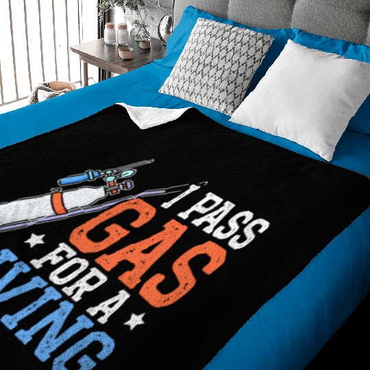 I Pass Gas For A Living Anesthesiologist Doctor Baby Blankets